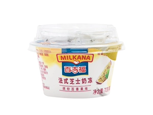 [Milkana/百吉福法式芝士奶冻缤纷百香果味70g/盒]
