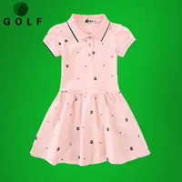 Cô gái chơi golf mùa hè trẻ em bóng thể thao váy cô gái ve áo váy quần áo cô gái mặc - Thể thao sau bộ quần áo gió nam adidas