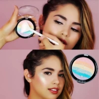 Bạn cũng có thể tạo bóng mắt! Những điểm nổi bật của Rainbow N Wild Wet và Wild Rainbow Highlighter Rainbow phấn highlight bắt sáng nào tốt