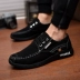 Giày nam xuân hè 2018 giản dị Giày denim giày thủy triều xu hướng thời trang giày vải Phiên bản Hàn Quốc của giày nam thoáng khí giày thể thao nam sneaker Plimsolls