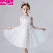 Váy công chúa cô gái fluffy mùa hè váy trẻ em váy hoa cô bé Liuyi mẫu giáo khiêu vũ trang phục - Trang phục