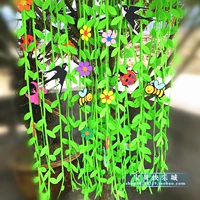 Доска, украшение, макет из нетканого материала с бабочкой для школьников для детского сада в помещении