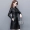 2019 mùa thu và mùa đông mới Hained da thật của phụ nữ phần dài trên đầu gối Khí chất Hàn Quốc Áo khoác mỏng gió áo khoác thủy triều - Quần áo da