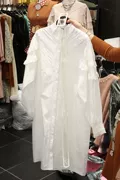 Thu đông 2019 phiên bản mới của Hàn Quốc của cổ áo hoang dã bong bóng dài tay áo sơ mi trắng sơ mi trắng sơ mi nữ - Áo sơ mi