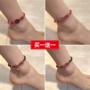 Năm sinh đỏ dây vòng chân nữ Hàn Quốc phiên bản của Sen đồng tiền xu chuông đơn giản linh hồn ma quỷ chống-ít sinh viên là con chó lừa đào lắc chân nữ handmade