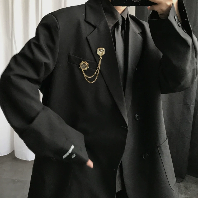 Ueno  Phong cách kiêng kị mùa xuân phù hợp với thiết kế nam giới khâu tay áo phù hợp với blazer - Cao bồi