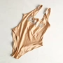 Áo tắm một mảnh màu nude Xiêm 18 tuổi gợi cảm đồ bơi liền thân cho bé gái