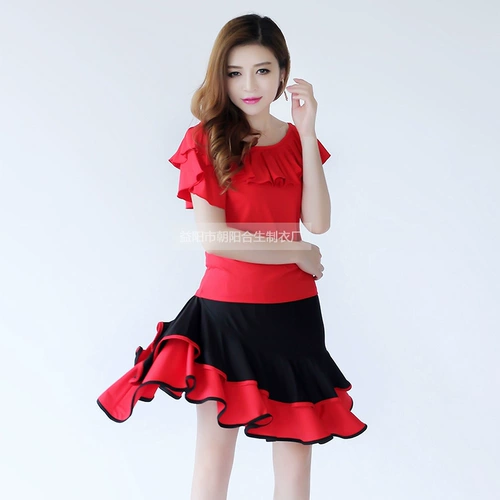 Новая латинская танцевальная юбка Большая юбка юбка летняя квадратная танце