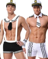 Сексуальное белое военно-морское нижнее белье, униформа, косплей