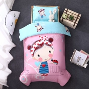 Liu Jiantao bộ đồ giường mẫu giáo trẻ ngủ trưa quilt ba mảnh kẹo bông cô gái - Bộ đồ giường trẻ em