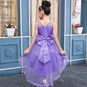 Quần áo trẻ em gái trailing công chúa váy pettiskirt trang phục sàn catwalk dress máy chủ dress flower girl bridesmaid dress
