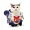 Lắc cùng một bộ quần áo mèo Yin Yang Shi ngộ nghĩnh biến thành tiếng Anh ngắn màu xanh mèo Garfield mèo mùa thu và mùa đông quần áo thú cưng - Quần áo & phụ kiện thú cưng
