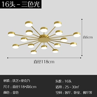 Лепестки -16 голов (три -корровое изменение света)