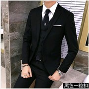Phù hợp với phù hợp với nam giới ba mảnh phù hợp với bốn mùa Hàn Quốc phiên bản của tự trồng nhỏ phù hợp với chuyên nghiệp ăn mặc người đàn ông tốt nhất chú rể váy cưới