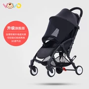 VOVO gấp giỏ hàng mini bé nhẹ ô trẻ em xe đẩy di động đơn giản để ngồi siêu quạt - Xe đẩy / Đi bộ