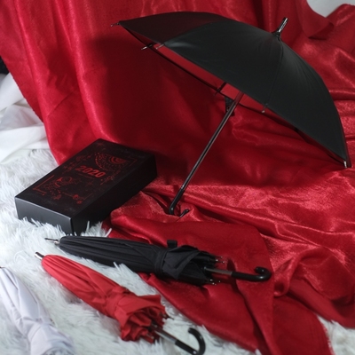 taobao agent Umbrella black red white vinyl red 1/3 points uncle sd17.bjd.dd.dd.dy baby clothing!