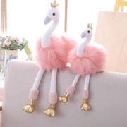 Ins phòng trẻ em mới búp bê thiên nga gối cô gái hồng flamingo đồ chơi sang trọng món quà sinh nhật - Đồ chơi mềm