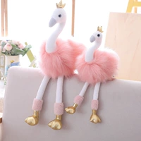 Ins phòng trẻ em mới búp bê thiên nga gối cô gái hồng flamingo đồ chơi sang trọng món quà sinh nhật - Đồ chơi mềm gau bong