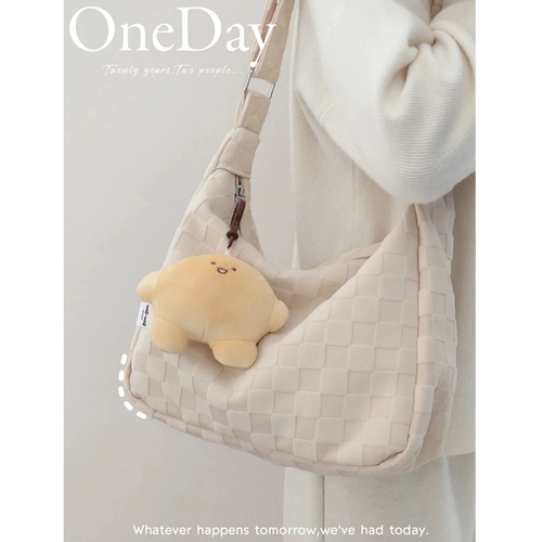 Брендовая вместительная и большая сумка подмышку, сумка через плечо, шоппер, подходит для студента, осенняя