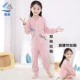 Bộ đồ ngủ trẻ em bằng cotton Cô bé 3-5 tuổi dễ thương siêu dễ thương chống đá cho bé trai bộ đồ bơi mùa xuân và nhà vệ sinh mùa thu 7 cậu bé gầy - Áo liền quần