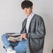 Mùa xuân và mùa thu của nam giới áo len áo cardigan Hàn Quốc xu hướng lỏng áo len dài tay sinh viên trong đoạn dài kích thước lớn