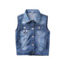 6 say đẹp trẻ em quần áo mùa thu boy cotton denim mềm vest trẻ em bé vest chất lượng tốt vest J Áo ghi lê