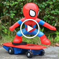Skateboard Spiderman Đồ Chơi Xe Hơi Tumbler Diễn Viên Đóng Thế Điều Khiển Từ Xa Car Charger Xe Đồ Chơi Trẻ Em Món Quà Cậu Bé 4 Tuổi đồ chơi xếp hình cho bé