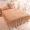 Crystal nhung cotton bed bed bed Bọc ren ấm dày chống trượt bảo vệ che phủ Bộ đồ giường màu rắn - Váy Petti