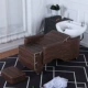 Древесная кожаная кожаная кровать для мытья коричневая