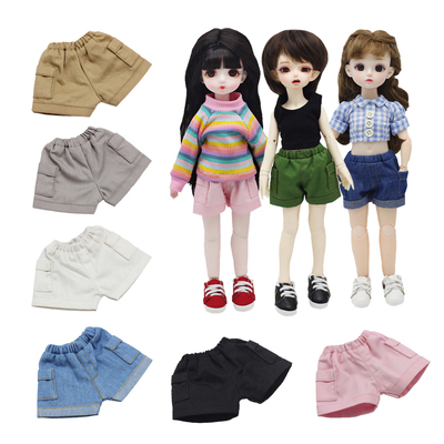 taobao agent 6 points BJD baby clothing work shorts, ordinary doll pants 30cm fat man doll pocket shorts