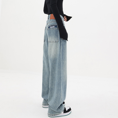 taobao agent Autumn jeans, casual trousers, high waist, fitted