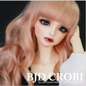 taobao agent Spot CROBI CRWL-107 three-pointer BJD baby wig ringing fruit juice