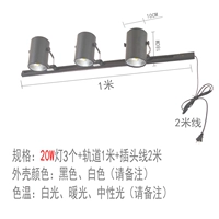 Штекер с рельсами, 20W, 3 шт, 1м