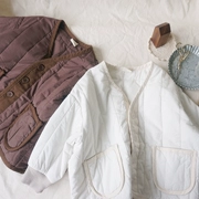 Áo khoác cotton mỏng cho bé 2019 mùa thu mới bé trai và bé gái chải bông Áo khoác rộng Hàn Quốc - Áo khoác