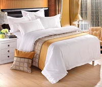 Khách sạn khách sạn bộ đồ giường cao cấp khách sạn khách sạn giường khăn giường cờ giường đuôi pad giường bìa bảng cờ chăn trải giường