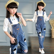 7 cô gái quần jean mùa thu 5 trường tiểu học 8 cô gái 9 quần denim dài 10 trẻ em 6 mùa xuân 12 tuổi