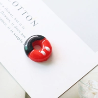 Красный+черный пончик