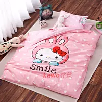 Bông chăn ba mảnh thiết lập với lõi bộ đồ giường bé sáu bộ cotton quilt cover trẻ em mùa đông quilt mẫu giáo 	bộ chăn ga gối cho bé	