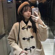 Áo khoác ngắn nam mùa thu đông 2018 phiên bản phổ biến của Hàn Quốc cho phụ nữ áo khoác lông cừu dày dày hoang dã mới