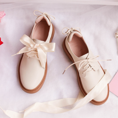 taobao agent Soft sister small leather shoes doll Lololita Yinglun College Women's Shoes Round Head Bow Sweet Single Shoes Flat
