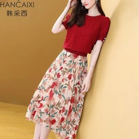 Trang phục Aobihong Xixi Women Han Caixi 2019 sản phẩm mới hè có một bộ váy nữ tính thời trang nước ngoài - Quần áo ngoài trời áo khoác the thao nữ