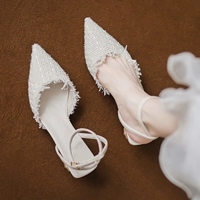 Сандалии, летняя универсальная обувь с заостренным носом, французский стиль, коллекция 2023, против усталых ног