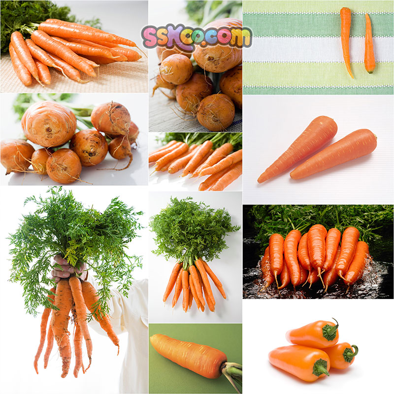胡萝卜蔬菜食品高清JPG摄影特写照片4K壁纸背景图片插图设计素材