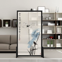 Trung Quốc hiện đại Lotus Wood Màn hình phân vùng phòng khách thời trang lối vào phòng ngủ nghiên cứu màn hình phòng ngủ Zhang Daqian Baihe - Màn hình / Cửa sổ vách ngăn bình phong gỗ