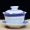 Yi Ore Mine Purple Sand Bowl Bộ trà Kung Fu Bộ trà Ba bát Ba ly Jing Tea Cup Bộ ấm trà lớn