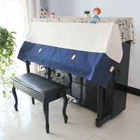 Châu Âu in bông vải che đàn piano che nửa đầy bụi che che khăn tay áo bảo vệ phim hoạt hình trẻ em cao cấp đàn piano Phi - Bảo vệ bụi áo trùm máy giặt cửa trên