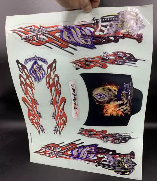1/10 Плоскость кузов Ghost Claw Flame Patch HPI WELD JZX100 TOYOTA MARK II