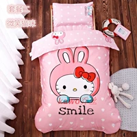 Bông bé đặt ba mẫu giáo chăn lõi giường cũi em bé sáu mẫu giáo cotton giường đặt trẻ em ga giường cho bé