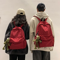 Красный ранец, сумка через плечо, универсальный рюкзак, в корейском стиле, подходит для подростков, подходит для студента