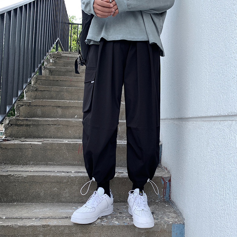 Spring style loose wide leg Harun pants, Hong Kong store, Mr. Wenyi, Mr. Hezi, mix and match casual legged pants